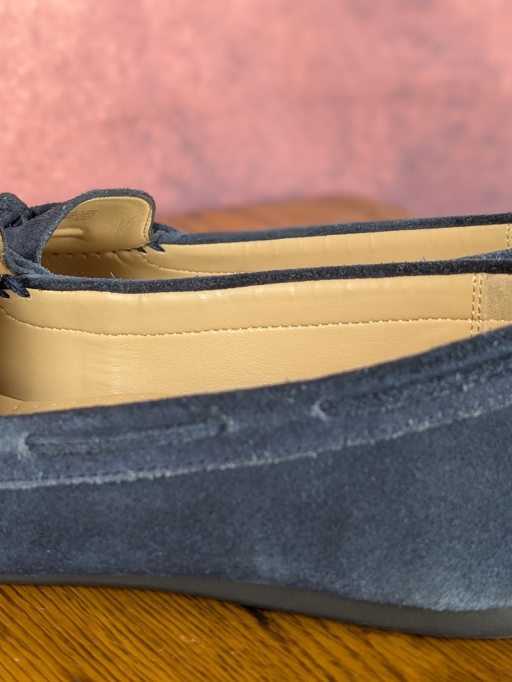 Michael Kors Navy Suede Bow-Accent Driving Loafers - Picture 7 of 11